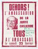 Dehors! L’ambassadeur de la Junte chilienne - Fuera! El embajador de la Junta chilena